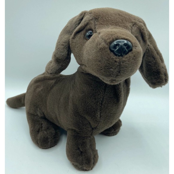 Chocolate Labrador Lab Puppy Plush Stuffed Animal Dan Dee 10" Life Like - Picture 1 of 8